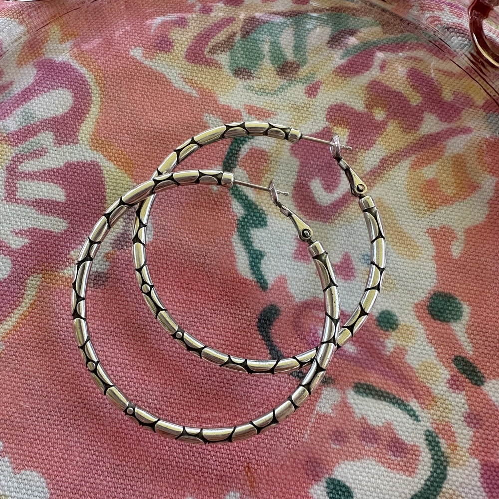 Brighton Pebble Large Hoop Earrings